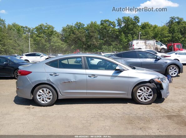 5NPD74LF0HH071217 2017 HYUNDAI ELANTRA Silver Rear interior view
