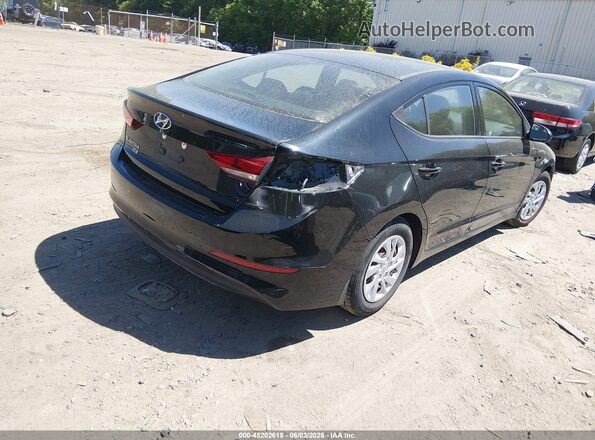 5NPD74LF0JH277367 2018 HYUNDAI ELANTRA Black Trasero derecho