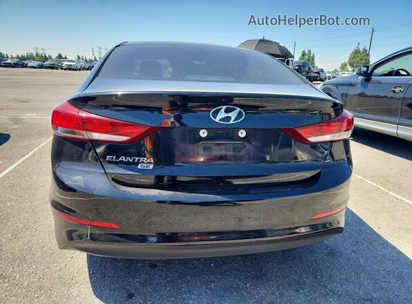 5NPD74LF0JH299739 2018 HYUNDAI ELANTRA Black Vista trasera