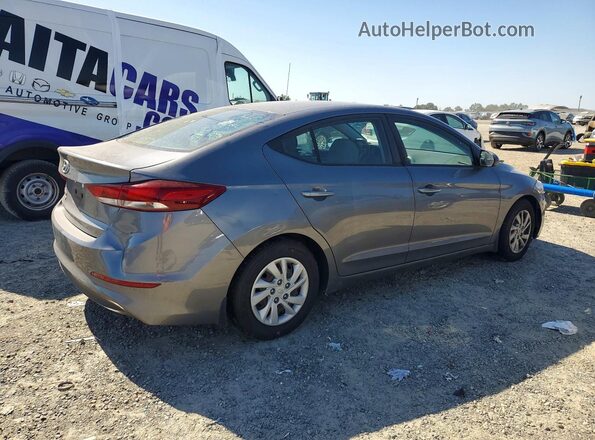 5NPD74LF0JH334246 2018 HYUNDAI ELANTRA Gray Trasero derecho