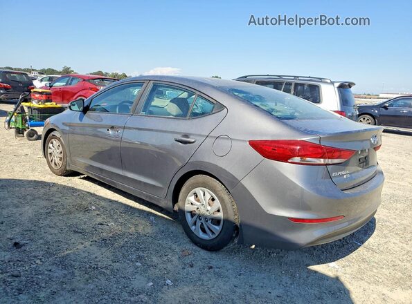 5NPD74LF0JH334246 2018 HYUNDAI ELANTRA Gray Trasero izquierdo