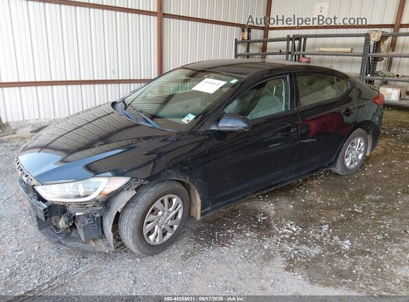 5NPD74LF0JH355338 2018 HYUNDAI ELANTRA Black Передня ліва чверть