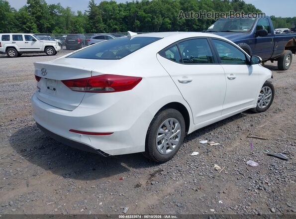 5NPD74LF0JH394530 2018 HYUNDAI ELANTRA White Rear right