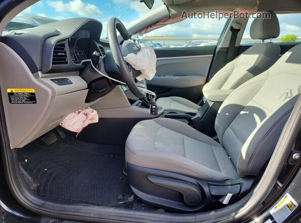 5NPD74LF0KH406628 2019 HYUNDAI ELANTRA Black Vista interior delantera