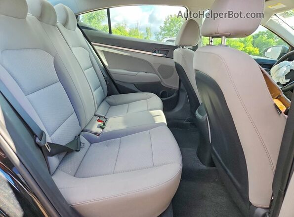 5NPD74LF0KH406628 2019 HYUNDAI ELANTRA Black Vista de los asientos traseros