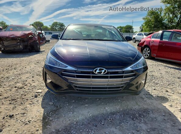 5NPD74LF0KH409934 2019 HYUNDAI ELANTRA Black Вид спереду