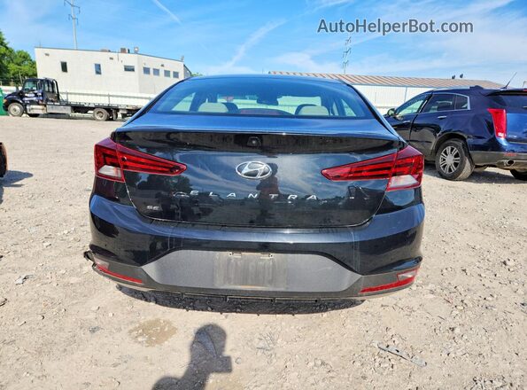 5NPD74LF0KH409934 2019 HYUNDAI ELANTRA Black Вид ззаду