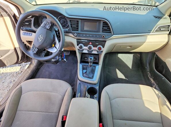 5NPD74LF0KH409934 2019 HYUNDAI ELANTRA Black Вид панелі приладів