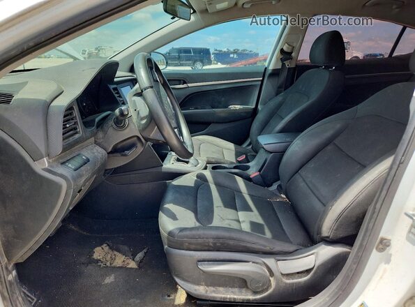 5NPD74LF0KH439645 2019 HYUNDAI ELANTRA White Вид салону спереду