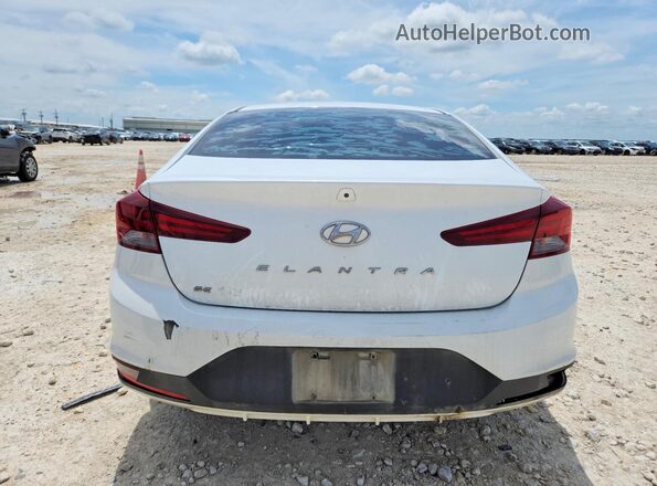 5NPD74LF0KH439645 2019 HYUNDAI ELANTRA White Вид ззаду