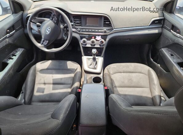 5NPD74LF0KH439645 2019 HYUNDAI ELANTRA White Вид панелі приладів