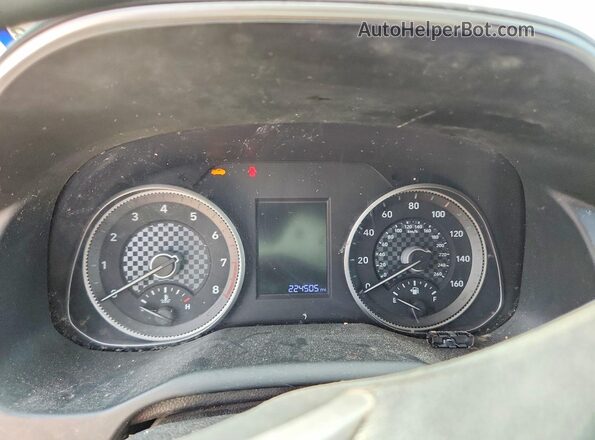 5NPD74LF0KH439645 2019 HYUNDAI ELANTRA White Вид щитка приладів