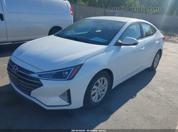 5NPD74LF0KH482916 2019 HYUNDAI ELANTRA White Передня ліва чверть