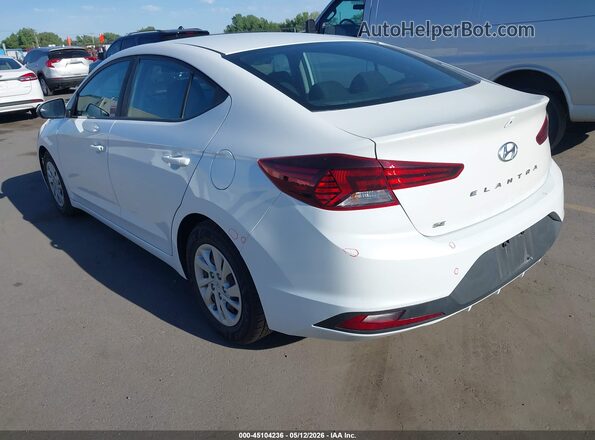 5NPD74LF0KH482916 2019 HYUNDAI ELANTRA White Задня ліва чверть