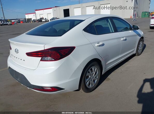 5NPD74LF0KH482916 2019 HYUNDAI ELANTRA White Задня права чверть