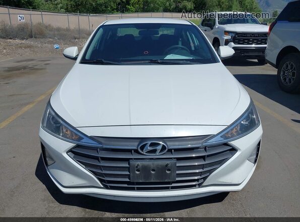 5NPD74LF0KH482916 2019 HYUNDAI ELANTRA White Вид щитка приладів