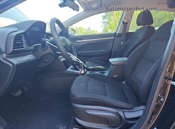 5NPD74LF0LH530741 2020 HYUNDAI ELANTRA Black Widok wnętrza z przodu