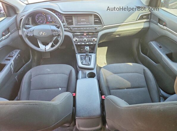 5NPD74LF0LH530741 2020 HYUNDAI ELANTRA Black Widok deski rozdzielczej