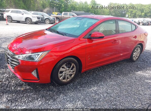 5NPD74LF0LH609682 2020 HYUNDAI ELANTRA Red Передня ліва чверть