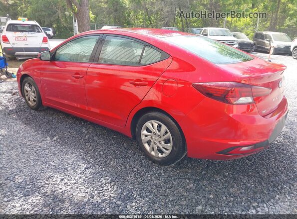 5NPD74LF0LH609682 2020 HYUNDAI ELANTRA Red Задня ліва чверть