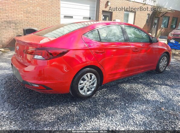 5NPD74LF0LH609682 2020 HYUNDAI ELANTRA Red Задня права чверть