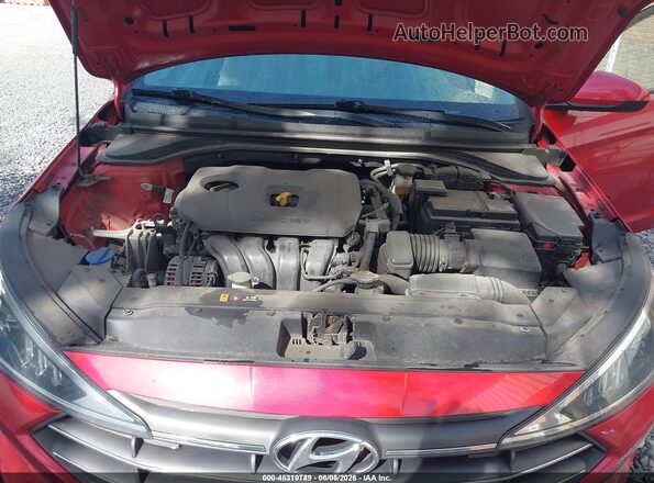 5NPD74LF0LH609682 2020 HYUNDAI ELANTRA Red Вид ззаду