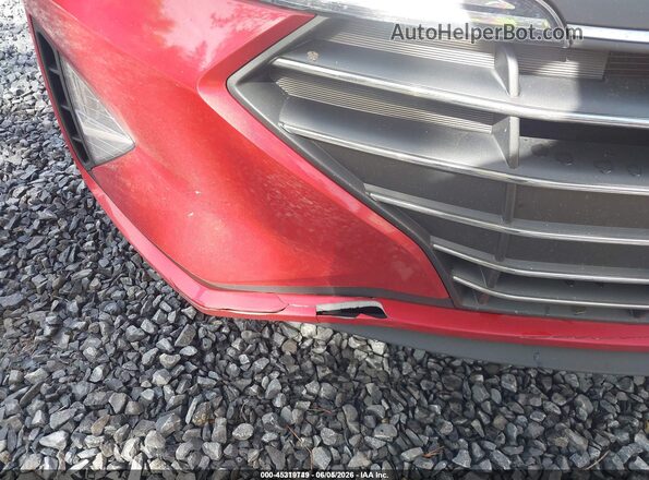 5NPD74LF0LH609682 2020 HYUNDAI ELANTRA Red Вид щитка приладів