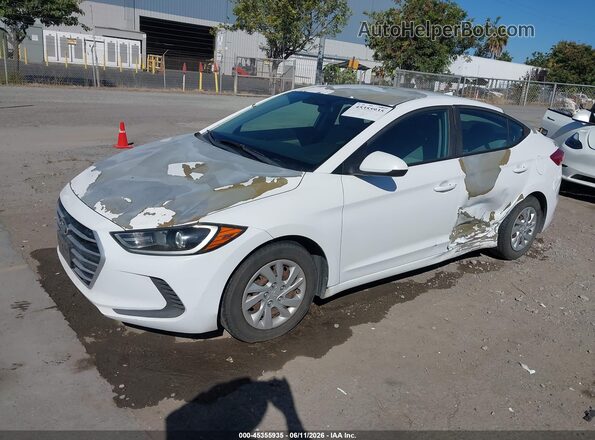 5NPD74LF1HH095560 2017 HYUNDAI ELANTRA Белый Передняя левая четверть