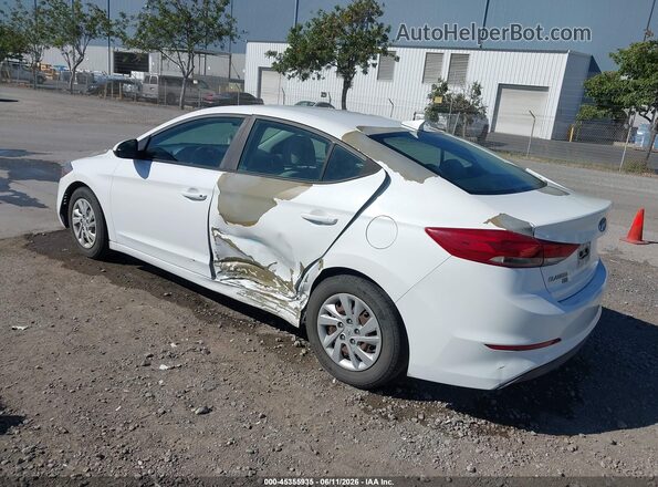 5NPD74LF1HH095560 2017 HYUNDAI ELANTRA Белый Задняя левая четверть