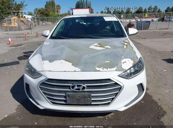 5NPD74LF1HH095560 2017 HYUNDAI ELANTRA Белый Вид щитка приборов