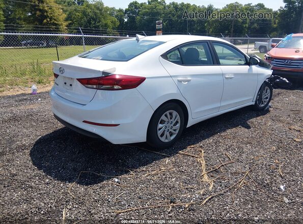 5NPD74LF1HH100675 2017 HYUNDAI ELANTRA White Հետևի աջ