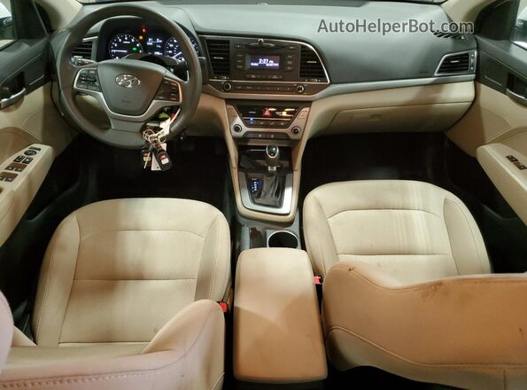 5NPD74LF1HH155062 2017 HYUNDAI ELANTRA White Вид панелі приладів