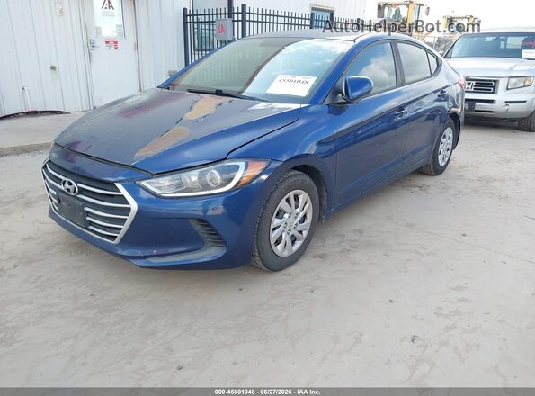 5NPD74LF1HH172556 2017 HYUNDAI ELANTRA Синий Передняя левая четверть
