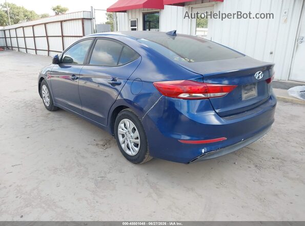 5NPD74LF1HH172556 2017 HYUNDAI ELANTRA Синий Задняя левая четверть