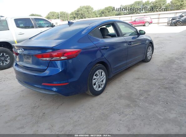 5NPD74LF1HH172556 2017 HYUNDAI ELANTRA Синий Задняя правая четверть