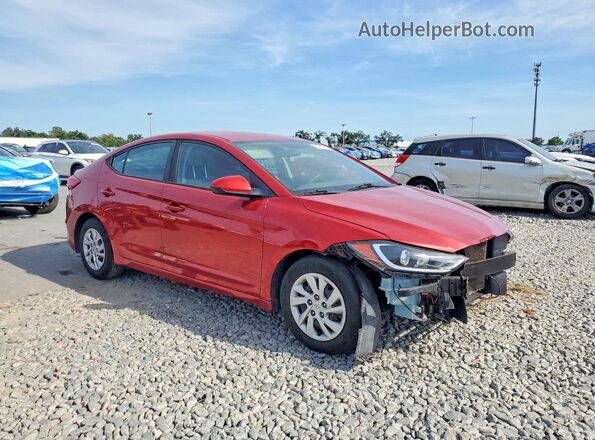 5NPD74LF1HH205166 2017 HYUNDAI ELANTRA Red 