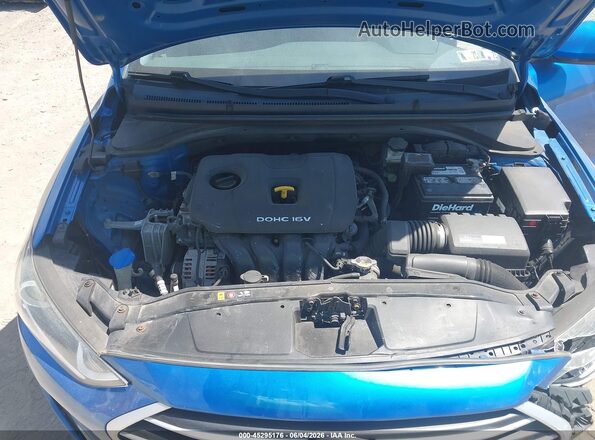 5NPD74LF1HH212702 2017 HYUNDAI ELANTRA Blue Հետևի տեսք