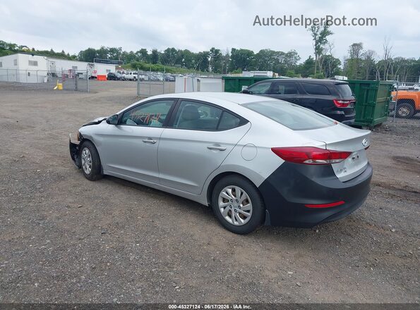 5NPD74LF1JH322798 2018 HYUNDAI ELANTRA Серебряный Задняя левая четверть