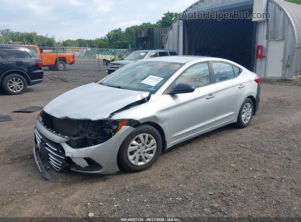 5NPD74LF1JH322798 2018 HYUNDAI ELANTRA Серебряный Передняя левая четверть