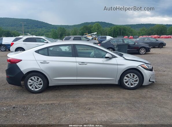 5NPD74LF1JH322798 2018 HYUNDAI ELANTRA Серебряный Вид задней части салона