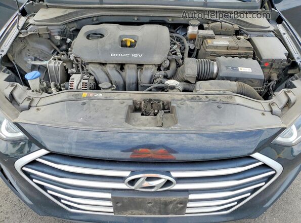 5NPD74LF1JH338466 2018 HYUNDAI ELANTRA Черный Вид задней части салона