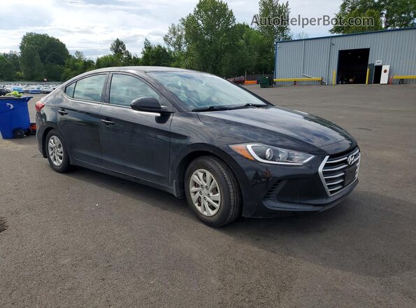5NPD74LF1JH338466 2018 HYUNDAI ELANTRA Черный Передняя правая четверть