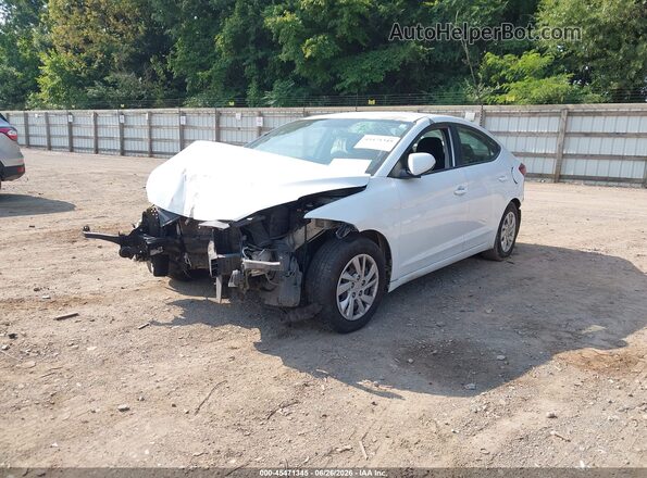 5NPD74LF1JH341013 2018 HYUNDAI ELANTRA White წინა მარცხენა ხედი სამი მეოთხედიდან