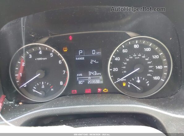 5NPD74LF1JH341013 2018 HYUNDAI ELANTRA White უკანა სავარძლების ხედი