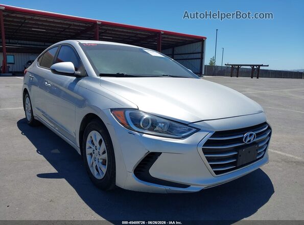 5NPD74LF1JH342985 2018 HYUNDAI ELANTRA Silver Front view
