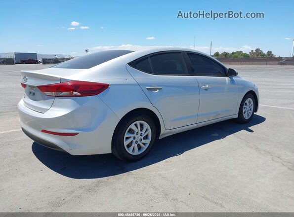 5NPD74LF1JH342985 2018 HYUNDAI ELANTRA Silver Rear right