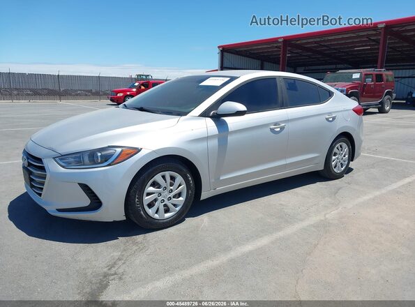 5NPD74LF1JH342985 2018 HYUNDAI ELANTRA Silver Front left