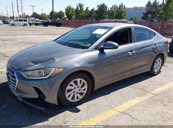 5NPD74LF1JH347037 2018 HYUNDAI ELANTRA Gray Передня ліва чверть