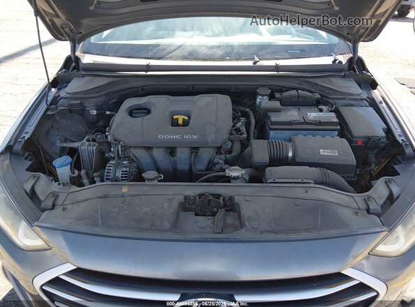 5NPD74LF1JH347037 2018 HYUNDAI ELANTRA Gray Вид ззаду