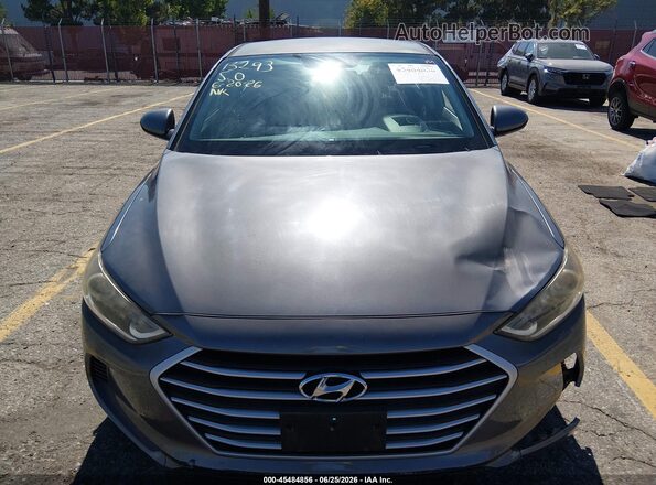 5NPD74LF1JH347037 2018 HYUNDAI ELANTRA Gray Вид панелі приладів